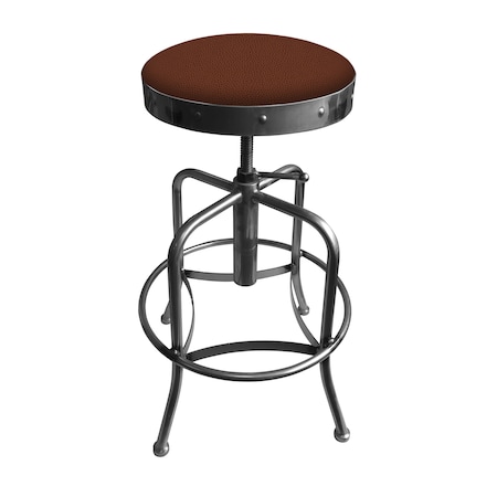 Adjustable Stool,Clear Coat Finish,Rein Adobe Seat